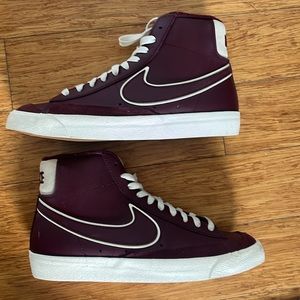 Maroon Nike Blazer High Top Sneakers Men’s Size 9